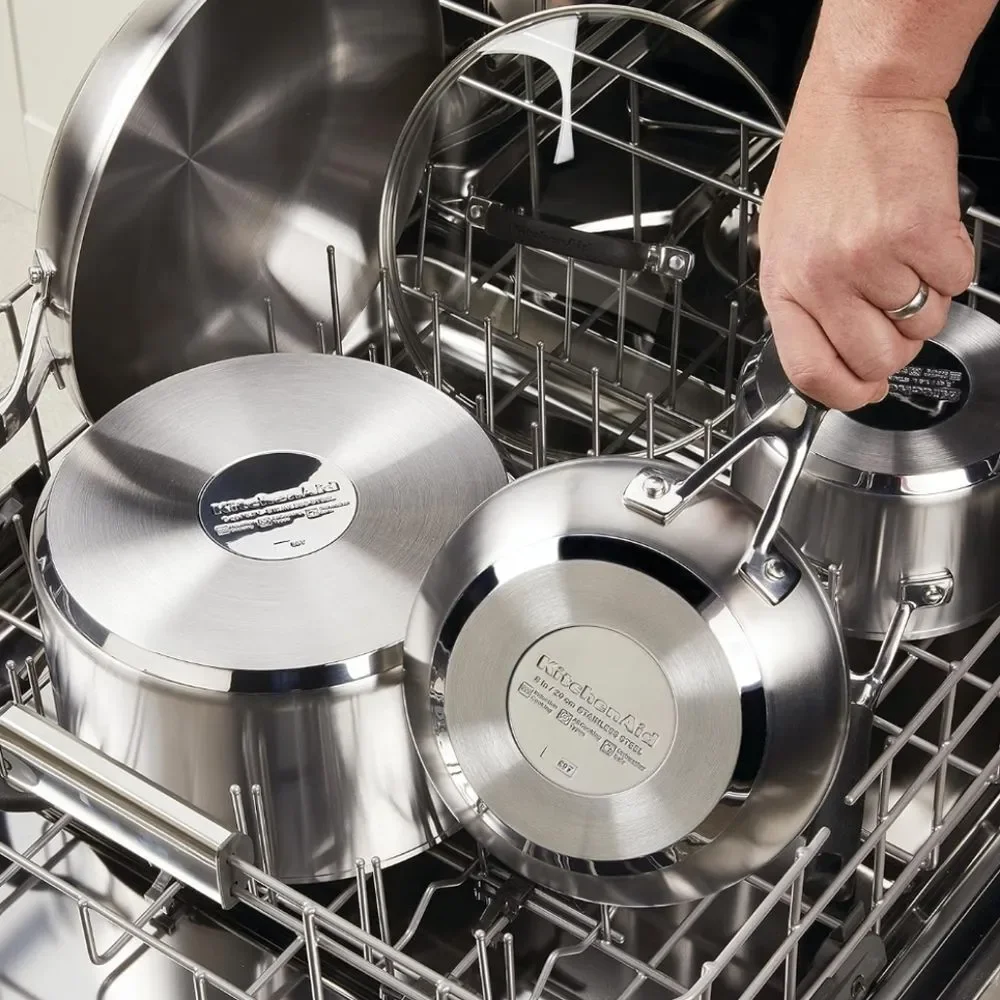 KitchenAid Stainless Steel Non-Stick Frying‎ Pan/Skillet Cookware Set